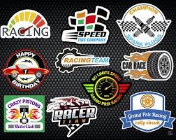 race car stickers for cardboard box car