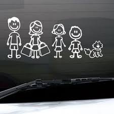 Are you a rockin' mom that has a sense of humor? Car Stickers Funny Family Figure Dad Mom Daughter Son And Pet Dog Auto Decal Shopee Philippines