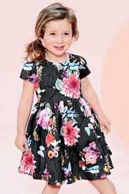 Black Floral Print Prom Dress 3mths 6yrs From Next Floral Print Prom Dress Girl Outfits Kidswear Fashion