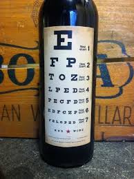 Eye Chart Wine Optometry Office Optometry Eye Chart