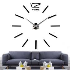Check spelling or type a new query. Jam Dinding Besar Diy Giant Wall Clock Quartz Creative Design Diy 103 Silver Jakartanotebook Com