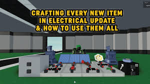 Roblox Islands Electricity Update Crafting And Using Every Single Item From New Update So Fun Youtube