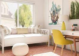 Looking for small home office ideas? Simple Office Meets Guest Room Decorating Ideas Modsy Blog