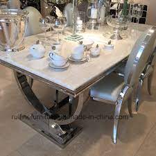 It softens the decor mix of old and new things, warms a room as a background color, and works as well on ceilings and trim as it does in upholstery and on walls. China Creative Modern And Natural Arianna Grey Cream Marble Dining Table Stainless Steel Snake Skin Leather Chair China Dining Table Dining Table And Chair