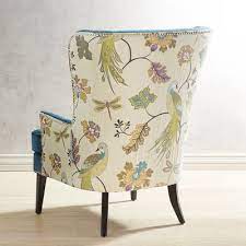 asher teal chair with peacock back detail chair teal accent chair teal chair