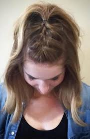 New Hair Styles For School Tied Up Half Up 37 Ideas Short Hair Updo Braids For Short Hair Medium Hair Styles
