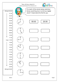 the 24 hour clock measuring and time worksheets for year 3 age 7 8 by urbrainy com