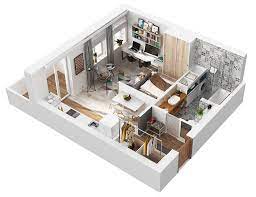 50 M Small Apartment Interior Design Idea Small Apartment Design Interior Design Apartment Small Small Apartment Plans