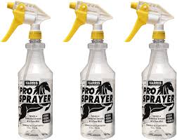 Lowe's all purpose spray bottle hold 32 oz. Amazon Com Harris Professional Spray Bottle For Horses 32oz 3 Pack All Purpose Chemically Resistant With Clear Finish High Output Pressurized Sprayer Adjustable Nozzle And Measurements Sports Outdoors