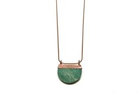 Turquoise Half Moon Necklace Raw Genuine Turquoise Slice Etsy Moon Necklace Half Moon Necklace Genuine Turquoise