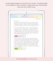 Pastel Tabbed Ipad Digital Notebook Notebook Templates Student Notebooks Digital Notebooks