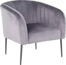 Halliard Gray Plush Accent Chair In 2020 Accent Chairs Chair Furniture