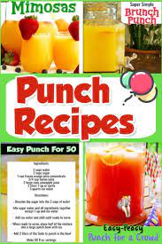 11 Easy Punch Recipes For A Crowd Simple Party Drinks Ideas Both Nonalcoholic And With Alcohol Clever Diy Ideas Easy Party Drinks Punch Recipes Alcoholic Punch Recipes
