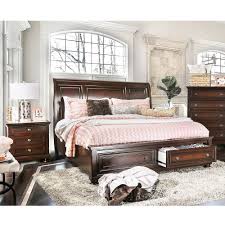 Furniture Of America Barelle I Cherry 2 Piece Bed And Nightstand Set California King Brown In 2020 Cherry Bedroom Furniture Wood Bedroom Decor King Bedroom Sets