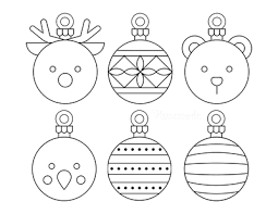 If you use our free printable christmas star ornaments with templates we would love to see them. Printable Christmas Ornaments Coloring Pages And Templates