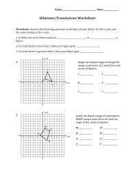 The worksheet is an assortment of 4 intriguing pursuits that will. Dilations Translations Worksheet Answers Worksheet List
