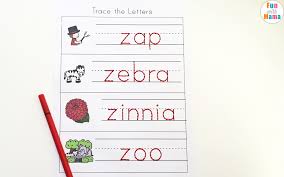 What words can i make with these letters? Letter Z Worksheets For Preschool Kindergarten Fun With Mama