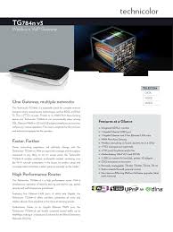 The technicolor tg784n v3 has a web interface for configuration. Ds Tg784nv3 Voice Over Ip Computer Network
