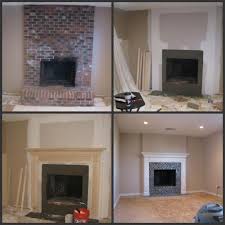 Common options include stone or brick refacing and mantel good quality fireplace remodeling requires considerable experience, skill and attention to detail. Pin By The Paint Diva On Fireplace Makeovers Fireplace Remodel Brick Fireplace Remodel Brick Fireplace Makeover