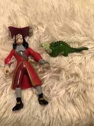 Vintage 90s Set Of Captin Hook And Tick Tock Crocodile From Disney Peter Pan By Kileesnewcreations On Etsy Peter Pan Disney Disney Toys Captain Hook
