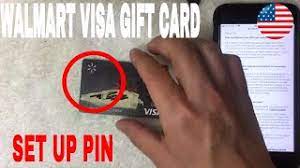 Give the walmart gift cards any time it's interesting to note that we can use gift cards for money in the store's broad down. How To Set Up Pin On Walmart Visa Gift Card Youtube
