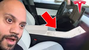 Check out ⭐ the new tesla model 3 ⭐ test drive review: Tesla Model 3 White Center Console Wrap White Interior Youtube