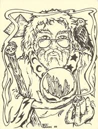 Free collection of 30+ printable coloring pages for day of the dead pretty day of the dead coloring sheets printable pages pertaining. Free Grateful Dead Jerry Garcia Wizard Coloring Post Card Other Music Instruments Listia Com Auctions For Free Stuff