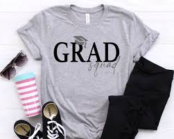 Grad Squad Shirt Design, Gift for Graduate, 2021 Graduate, Graduation  Shirt, SVG File, Digital Download Design, 2021