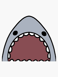 Shark Sticker By Treeglass Redbubble In 2020 Cute Little Drawings Cartoon Clip Art Print Stickers