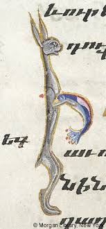 Initial Formed By Rabbit And Bird Gospel Book Cilicia Sis 1274 Modern Day Turkey Kozan The Morgan Library Muse Medieval Art Ancient Books Medieval
