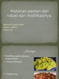 We did not find results for: Makanan Awetan Dari Nabati Dan Modifikasinya