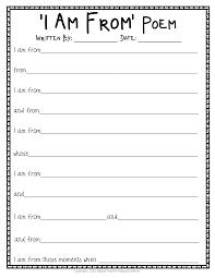 I Am Poem - I Am From Poem: Template, Example Poem & Grading Rubric (Bio  Poem) | Made By Teachers