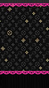 Inspired on the louis vuitton monogram. Louis Vuitton Handy Wallpaper Rosa Rosa Und Schwarze Tapete 576x1024 Wallpapertip