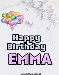 Happy Birthday Emma Image Gif Happy Birthday Greeting Cards Emma Birthday Auguri Di Buon Compleanno Buon Compleanno Gif Divertente