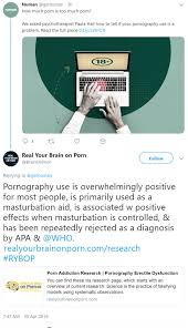 RealYourBrainOnPorn (@BrainOnPorn) tweets: Daniel Burgess, Nicole Prause &  pro-porn allies collaborate on a biased website and social media accounts  to support the porn industry agenda (beginning in April, 2019) - Your Brain