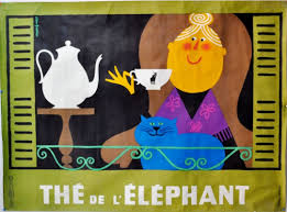 The De L Elephant Letitia Morris Poster Affiche Publicites Vintage Poster