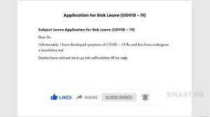 More than 301 leave application sample formats to match your all daily needs. Application For Sick Leave Covid 19 Leave Application Due To Covid 19 Positive Symptoms Youtube