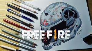 Dibujos de free fire para pintar personajes. Dibujando El Casco Heroico De Free Fire Speed Drawing Youtube