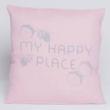 Light Pink Decorative Pillow Case Busy Bees Gudbaby