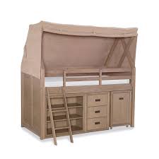 The idea for the bed tent started with my 6 year old. Hudson Mid Loft Bed W Tent Chest And Desk Cart Rachael Ray Home By Legacy Classic Furniture Cart