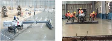 Laser Screed Machines Compliment High Speed Concrete Supply From The Batching Plants And Comes With The Cap Concrete Floors Concrete Supply Industrial Flooring