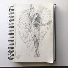 Angels Among Us Let The Christmas Sketching Begin Draweveryday Sketches Figuredrawing Sketchbook Christmas Sketch Figure Drawing Sketch Book