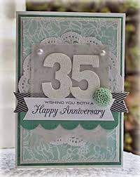 Papercraft Designs 35th Wedding Anniversary Wedding Anniversary Cards 35th Wedding Anniversary Anniversary Cards Handmade