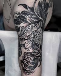 Detail works are commendable.men with strong muscles are suitable for. Black And Grey Tiger Tattoos Cloak And Dagger Tattoo London
