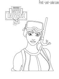 Fortnite Battle Royale Coloring Page Snorkel Ops Sports Coloring Pages Free Coloring Pages Coloring Books