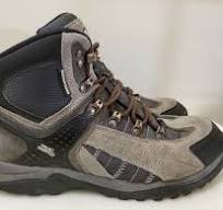 True North Gray Suede Lace-Up Waterproof Hiking Boots for Men, Size 9, Vail