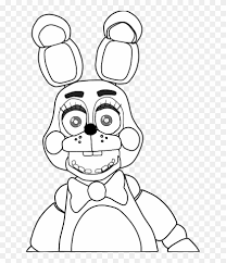 Various five nights at freddy's coloring pages to your kids. Fnaf Toy Bonnie Coloring Pages Clipart 5347182 Pikpng