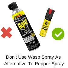 Don T Use Wasp Spray As Alternative To Pepper Spray Lachrymators Com
