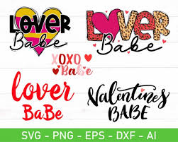 Lover Babe SVG Bundle Eps Dxf Ai Png Files for Cricut - Etsy
