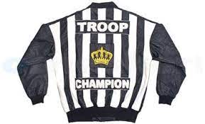 Troop Champion Leather Jacket Black White Leather Jacket Black Hip Hop Outfits Leather Jacket